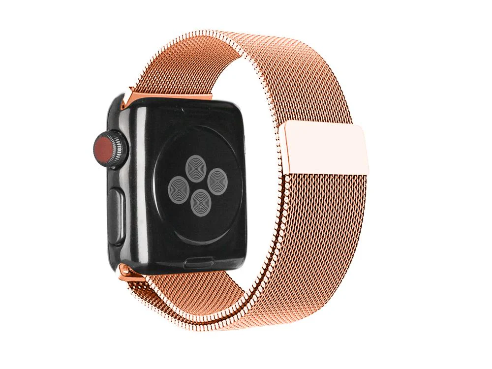 3sixT Mesh Band for Apple Watch 42-46mm/Ultra - Rose Gold - Image 2