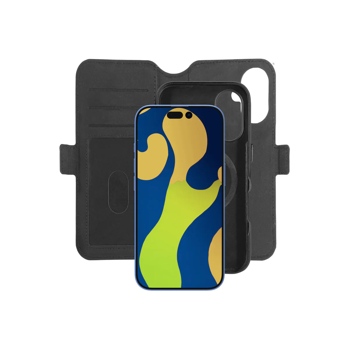 3SixT Neo Wallet Case for iPhone 16 Standard 6.1 - Black - Image 5