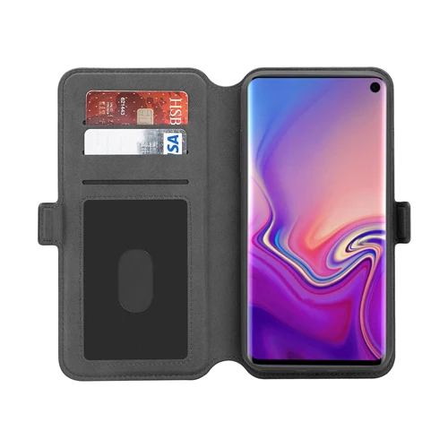 3SIXT NeoWallet Magnetic Leather Wallet case for Samsung S10 5G - Black - Image 3