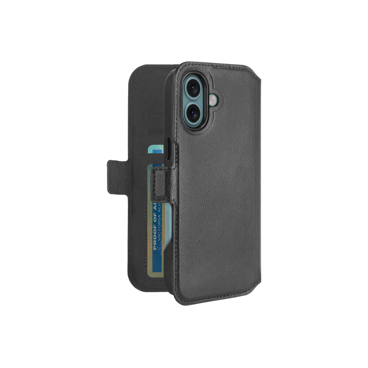 3SixT Neo Wallet Case for iPhone 16 Plus 6.7 - Black - Image 9