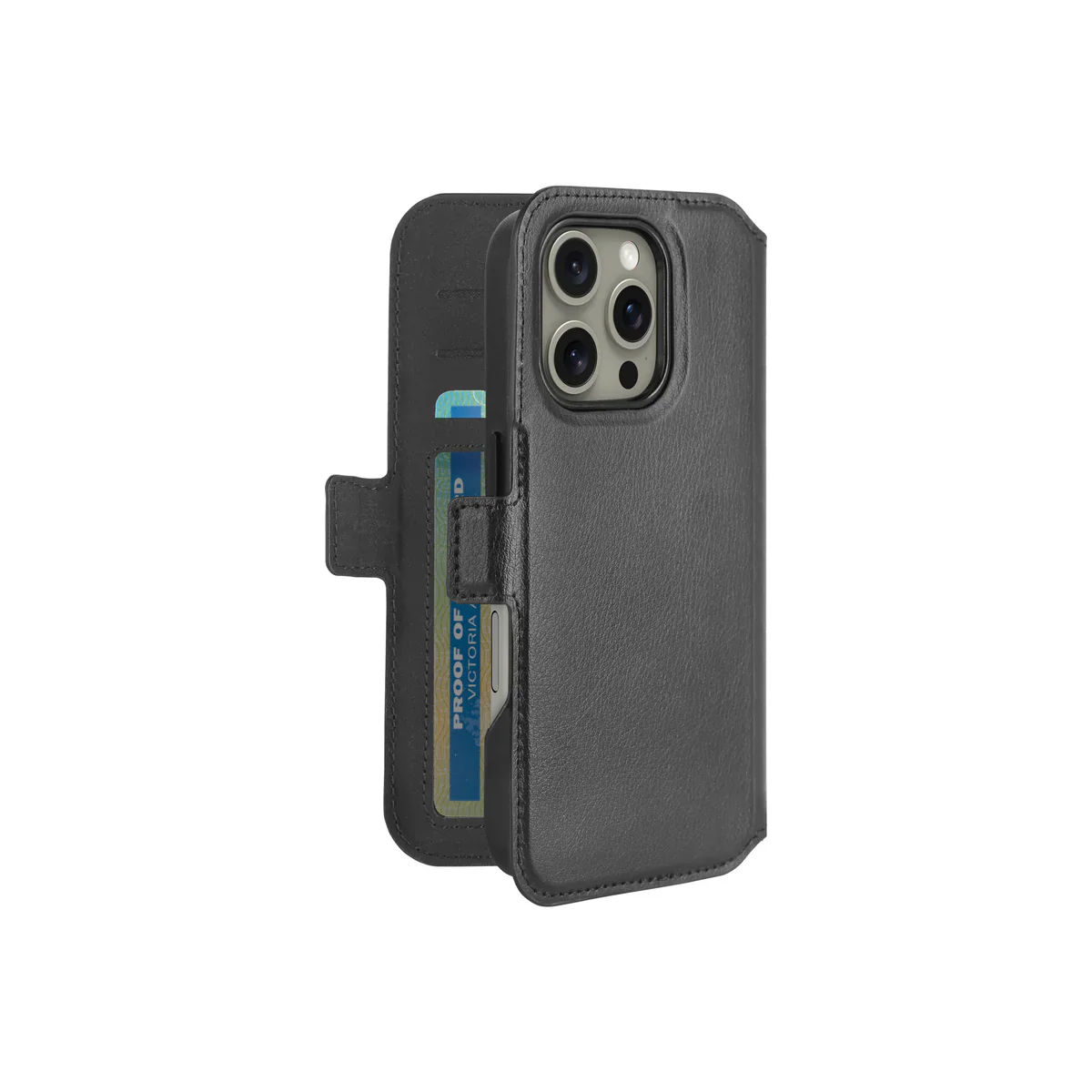 3SixT Neo Wallet Case for iPhone 16 Pro 6.3 - Black - Image 4