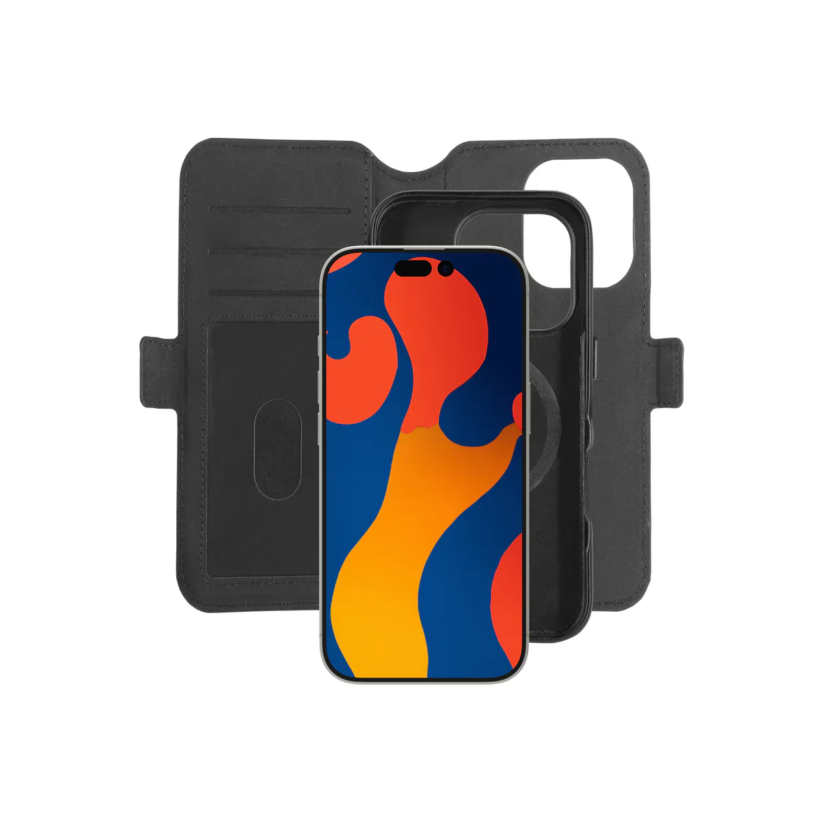 3SixT Neo Wallet Case for iPhone 16 Pro 6.3 - Black - Image 6