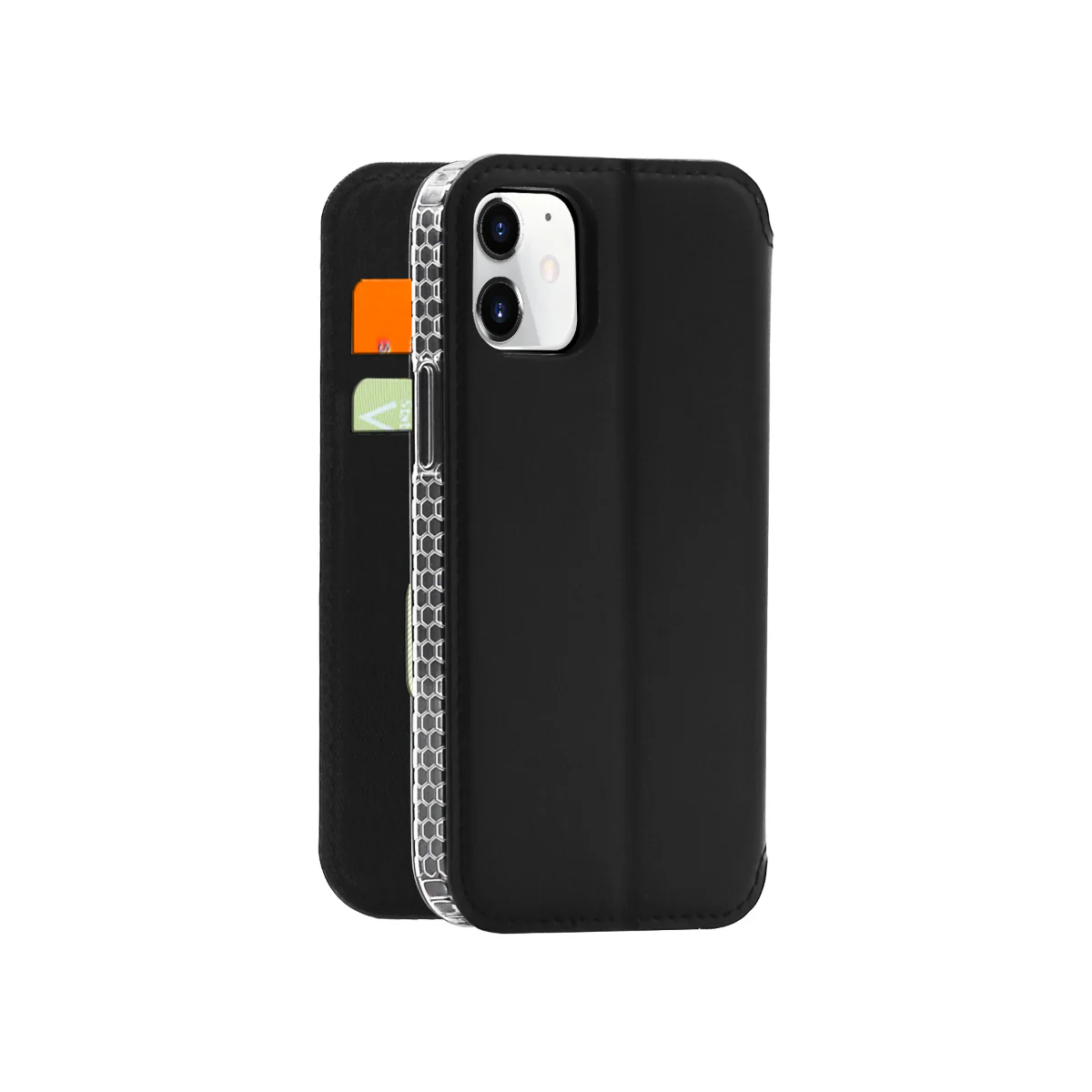 3SIXT Neowallet Leather Folio Case iPhone 12 Mini 5.4 inch - Black - Image 8