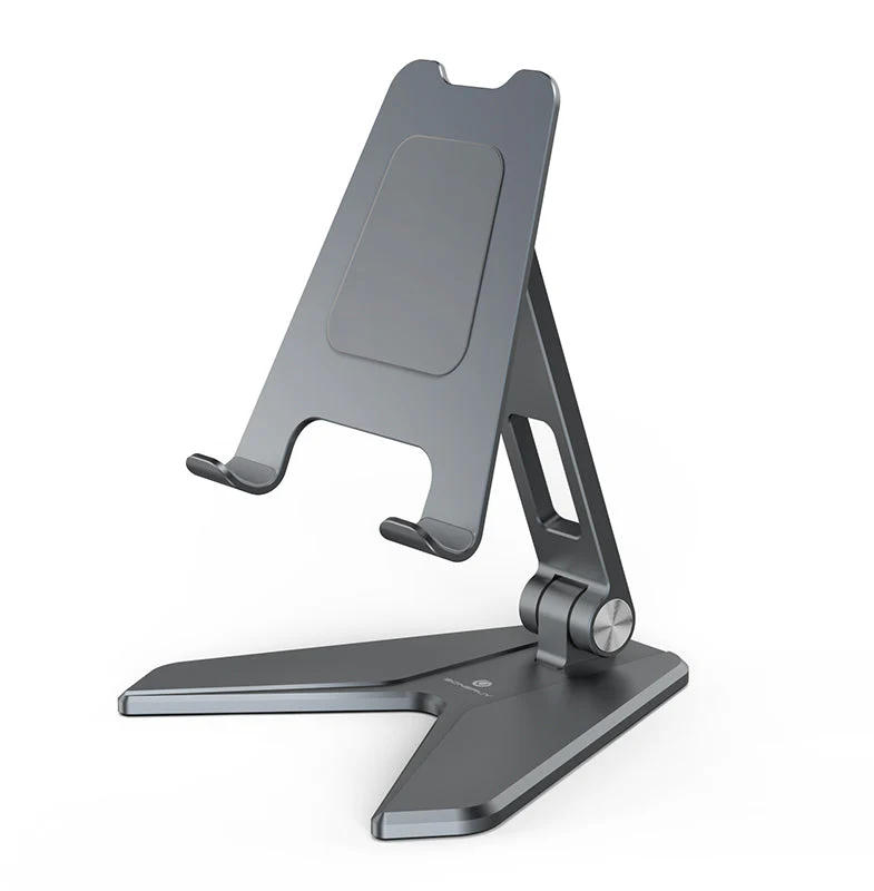 Aluminium Foldable Mobile Stand Strong & Light weight (small) - Grey - Image 4