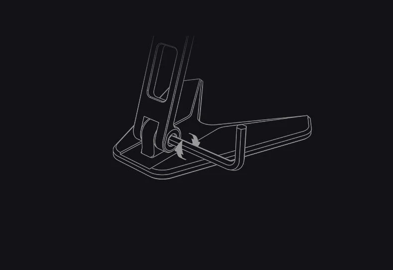 Aluminium Foldable Mobile Stand Strong & Light weight (small) - Grey - Image 5