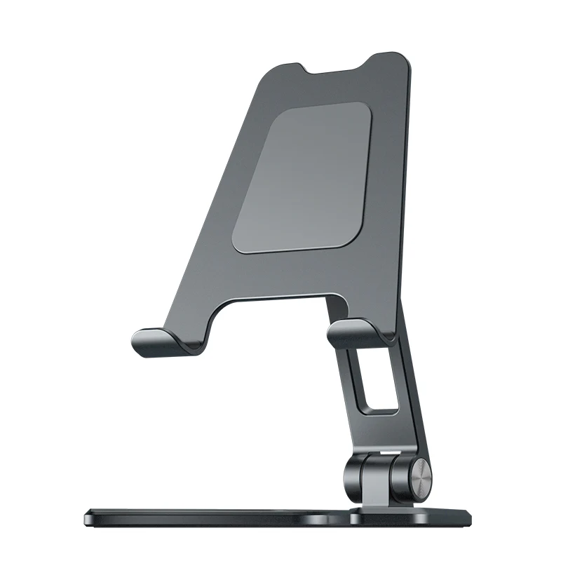 Aluminium Foldable Mobile & Tablet Stand Strong & Light weight - (Medium size) Grey - Image 3