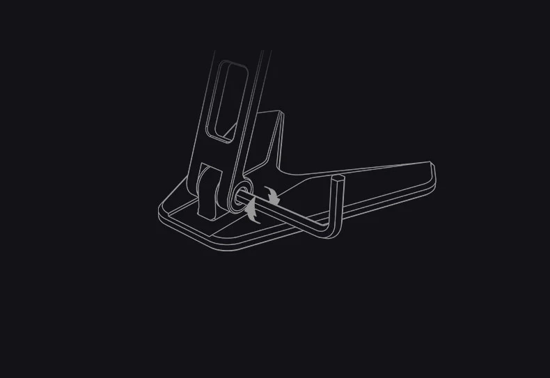 Aluminium Foldable Mobile & Tablet Stand Strong & Light weight - (Medium size) Silver - Image 3