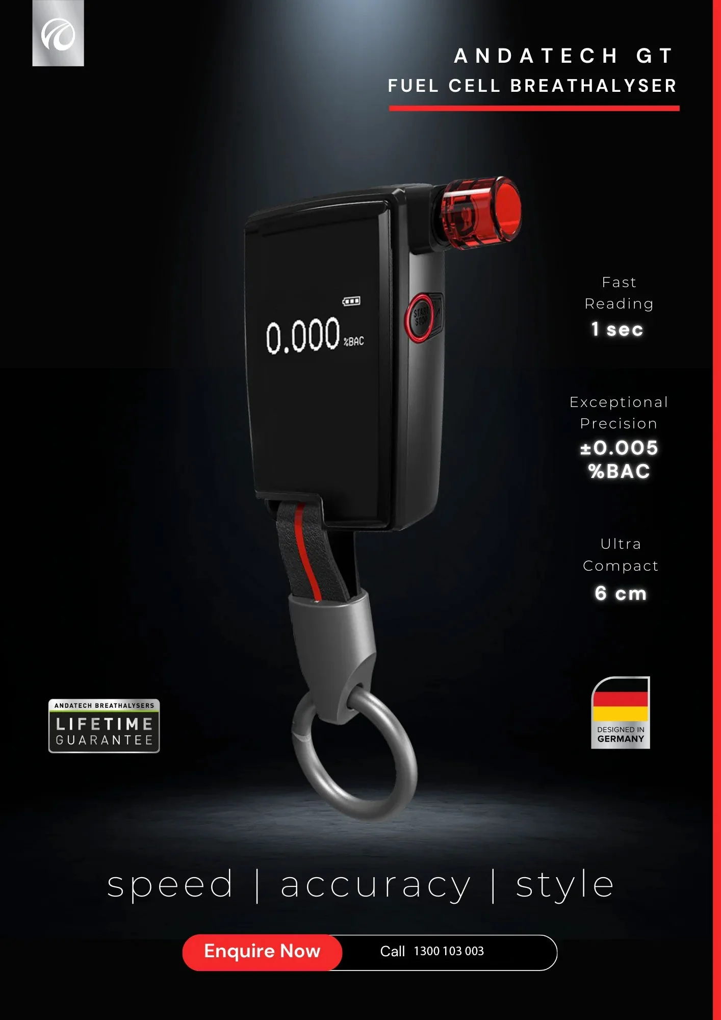 Andatech GT Most Compact & High Precision Fuel Cell  Breathalyser - Image 7