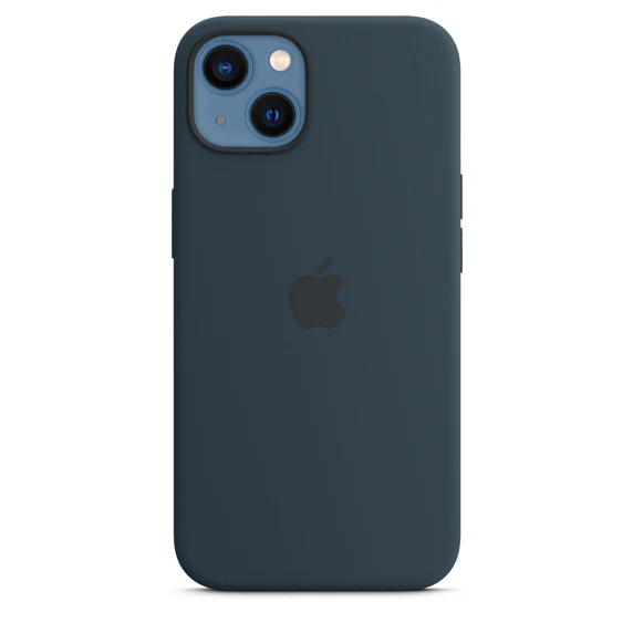 Apple Official Silicone Case with MagSafe for iPhone 13 Mini - Abyss Blue - Image 3