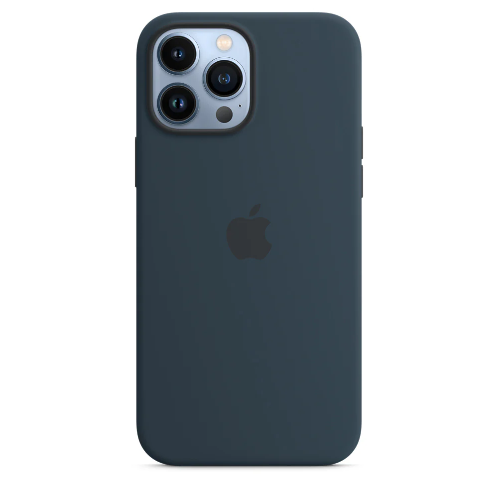 Apple Official Silicone Case with MagSafe for iPhone 13 Pro - Abyss Blue - Image 4