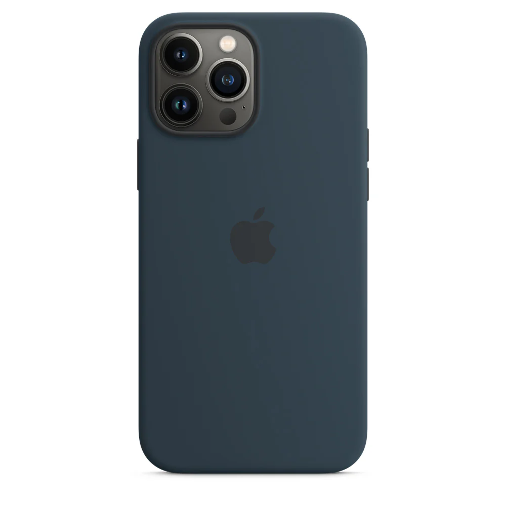 Apple Official Silicone Case with MagSafe for iPhone 13 Pro Max - Abyss Blue - Image 3