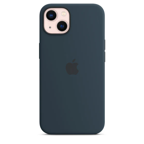 Apple Official Silicone Case with MagSafe for iPhone 13 Standard - Abyss Blue - Image 2