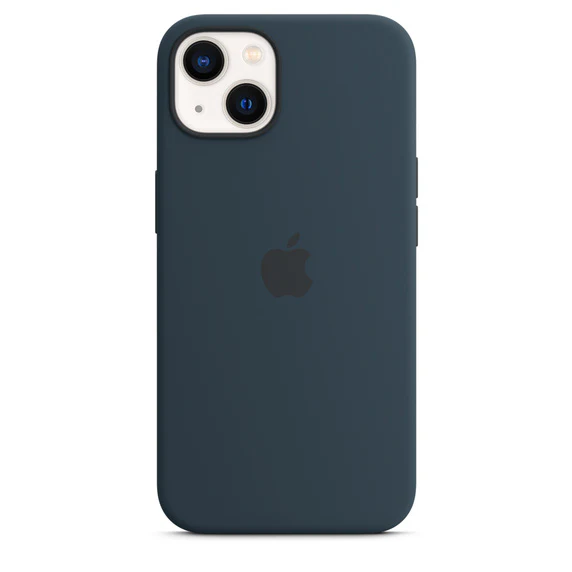 Apple Official Silicone Case with MagSafe for iPhone 13 Standard - Abyss Blue - Image 6