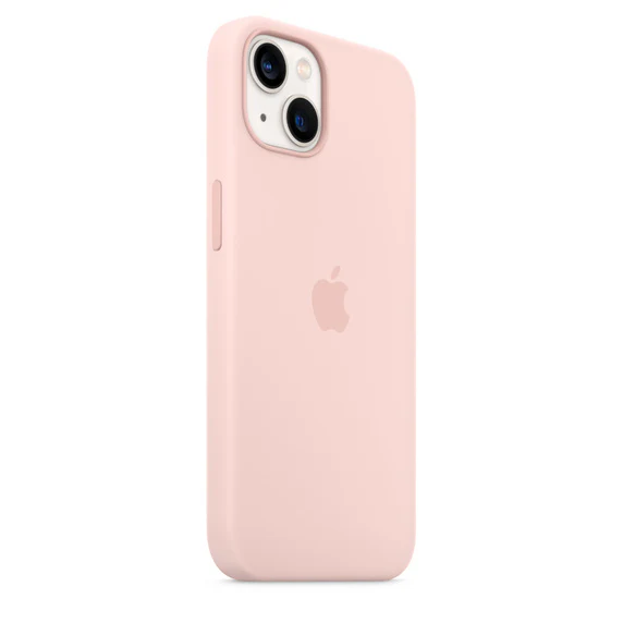 Apple Official Silicone Case with MagSafe for iPhone 13 Standard - Chalk Pink - Image 3