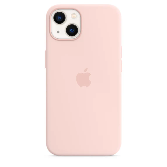 Apple Official Silicone Case with MagSafe for iPhone 13 Standard - Chalk Pink - Image 5