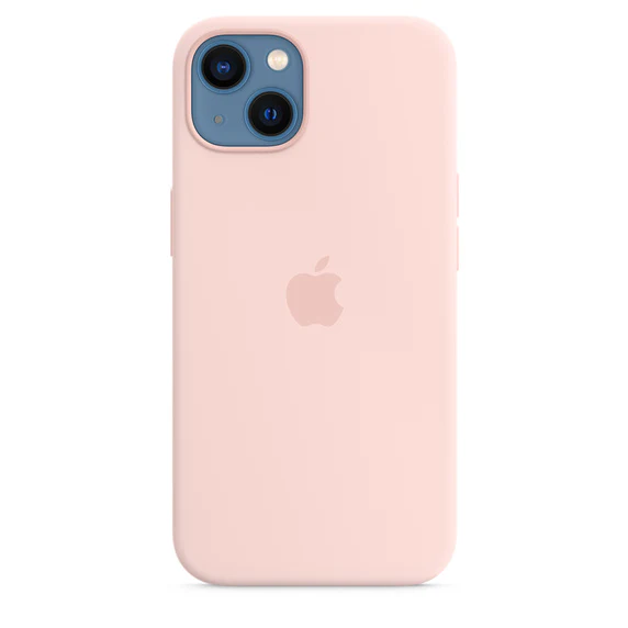 Apple Official Silicone Case with MagSafe for iPhone 13 Standard - Chalk Pink - Image 7