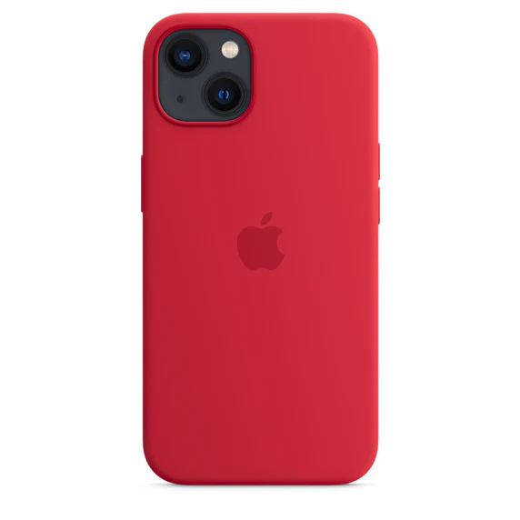 Apple Official Silicone Case with MagSafe for iPhone 13 Standard - Red - Image 2