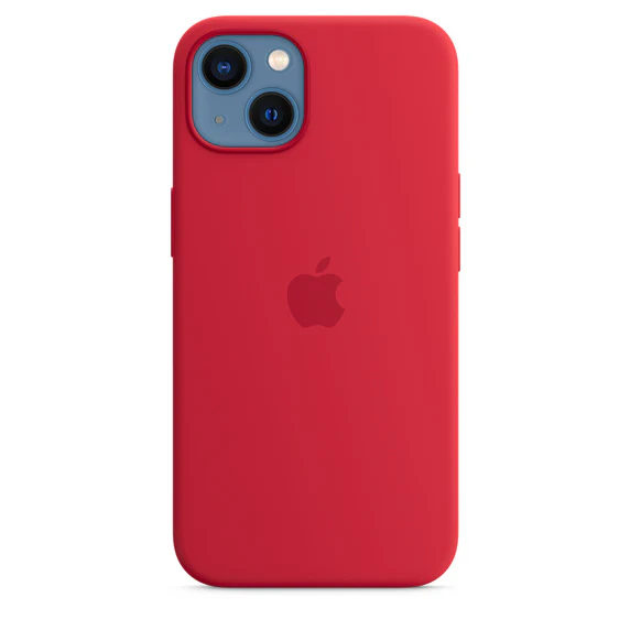 Apple Official Silicone Case with MagSafe for iPhone 13 Standard - Red - Image 3