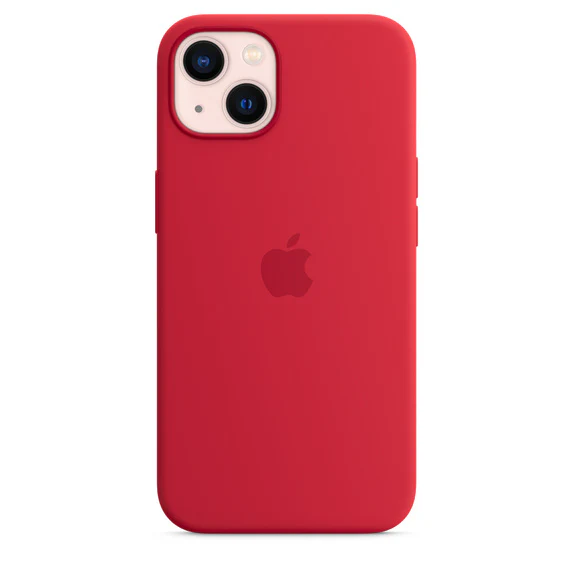 Apple Official Silicone Case with MagSafe for iPhone 13 Standard - Red - Image 5