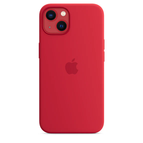 Apple Official Silicone Case with MagSafe for iPhone 13 Standard - Red - Image 6
