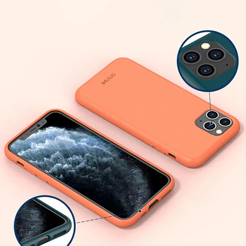 Araree Typo-Skin Silicone Case iPhone 11 Coral Pink - BONUS Screen Protector! - Image 2