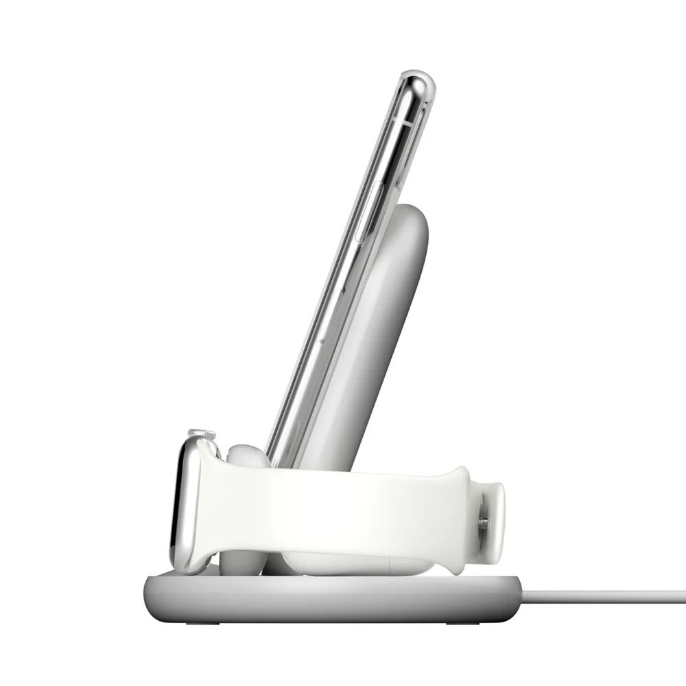 Belkin Boost Charge 3 in 1  Wireless Charging Dock for iPhone + Apple Watch + Airpods - White - Image 3