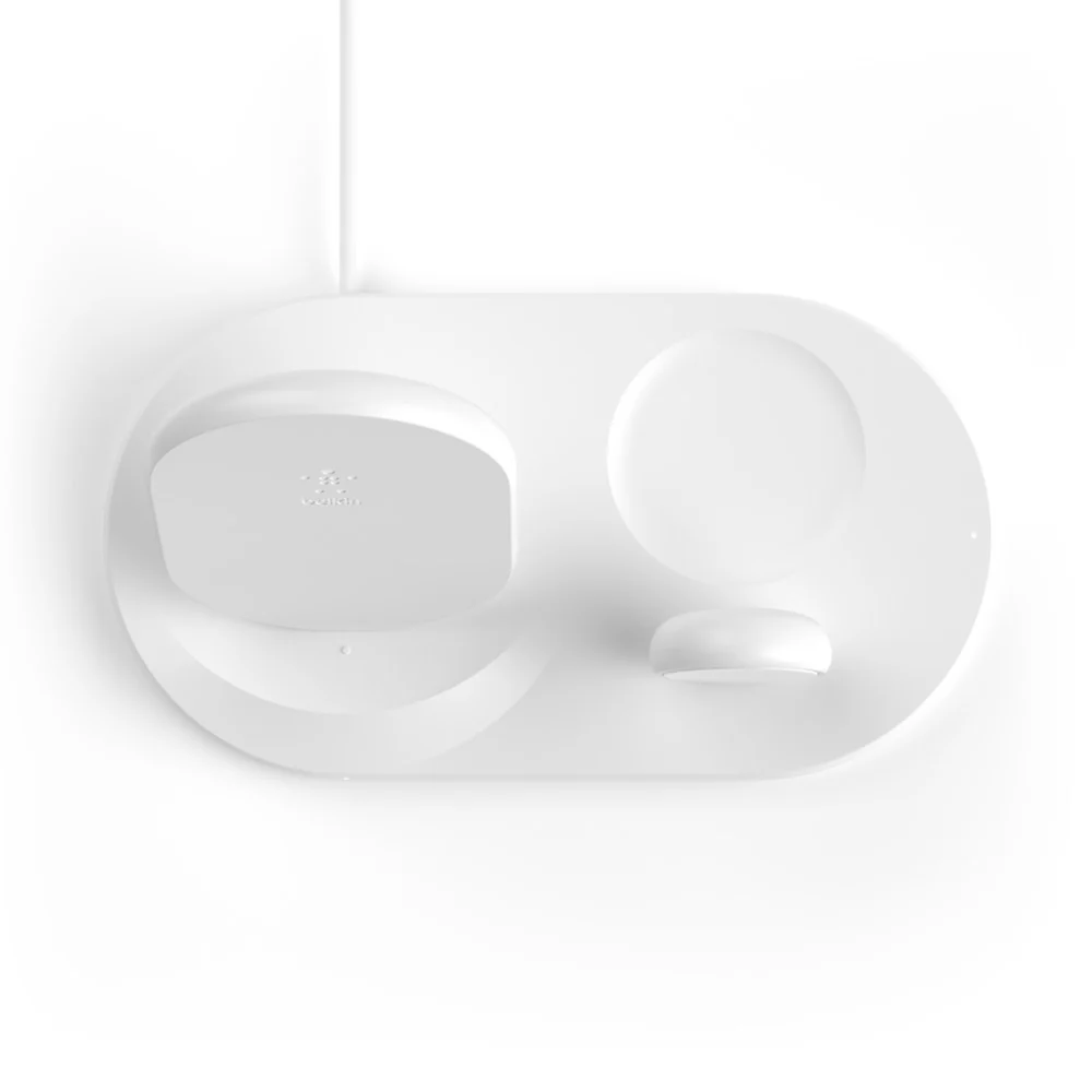 Belkin Boost Charge 3 in 1  Wireless Charging Dock for iPhone + Apple Watch + Airpods - White - Image 6