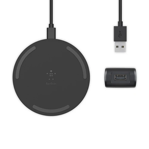 Belkin Boost Charge Wireless Charging Pad 15W with AC adapter - Black - Image 4