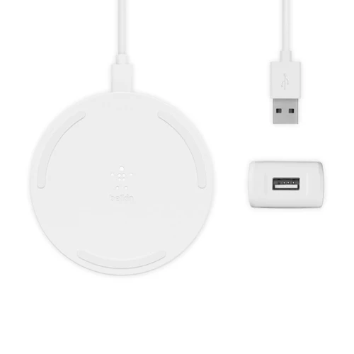 Belkin Boost Charge Wireless Charging Pad 15W with AC adapter - White - Image 3