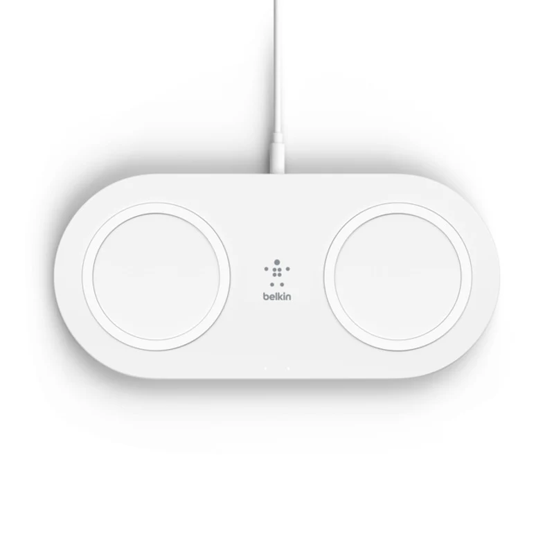 Belkin BoostCharge 15W Dual Wireless Charging Pads - White - Image 2