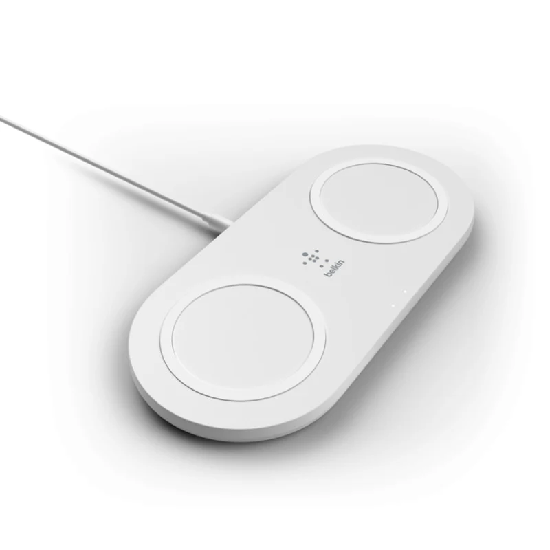 Belkin BoostCharge 15W Dual Wireless Charging Pads - White - Image 5