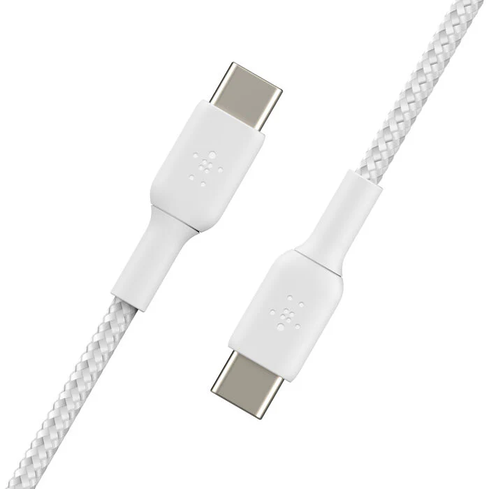 Belkin BoostCharge Braided Cable (2 PACK) USB-C to USB-C 1m / 3.3ft - White - Image 3