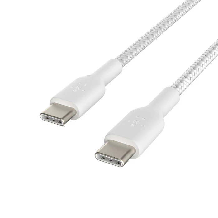 Belkin BoostCharge Braided Cable (2 PACK) USB-C to USB-C 1m / 3.3ft - White - Image 4