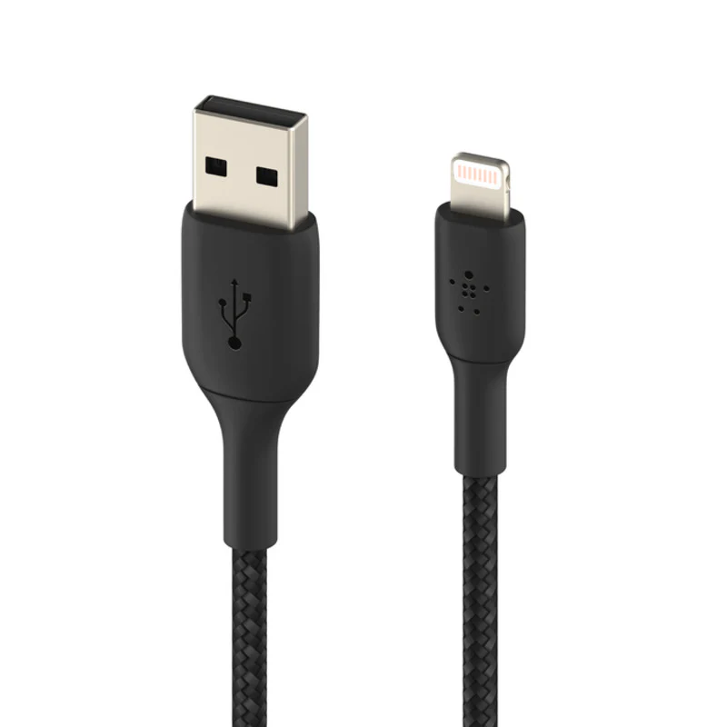 Belkin BoostCharge Braided Lightning to USB-A Cable 1m / 3.3ft - Black - Image 3