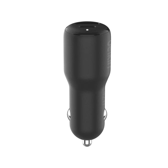 Belkin BoostCharge Dual Car Charger USB-C & USB-A w/ PPS 42W - Black - Image 4