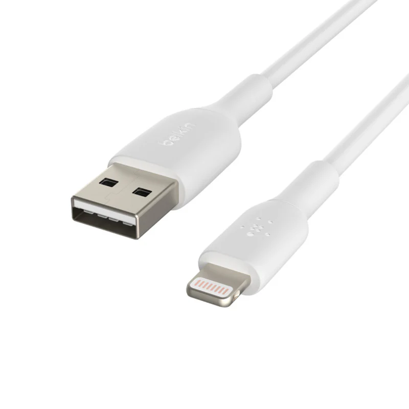Belkin BoostCharge Lightning to USB-A Cable 1m / 6in - White - Image 5