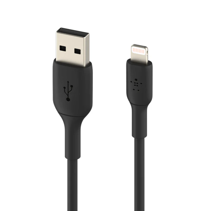 Belkin BoostCharge Lightning to USB-A Cable 2m / 6in - Black - Image 2
