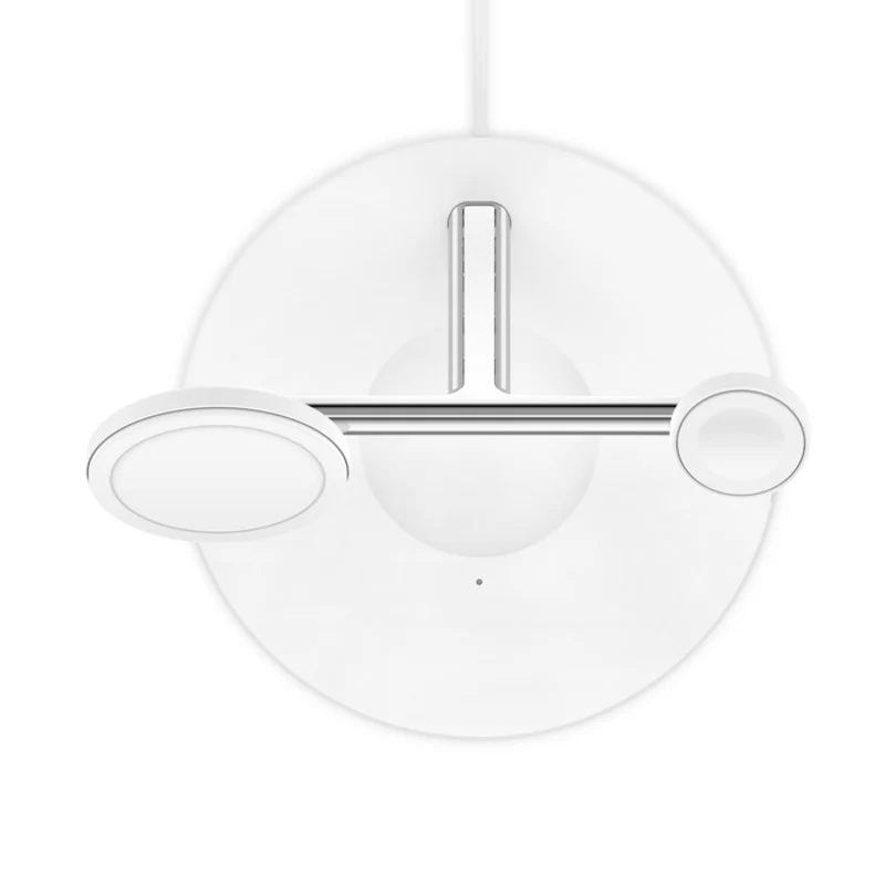 Belkin BoostCharge Pro 3-in-1 Wireless Charger w/ MagSafe Charging 15W - White - Image 5
