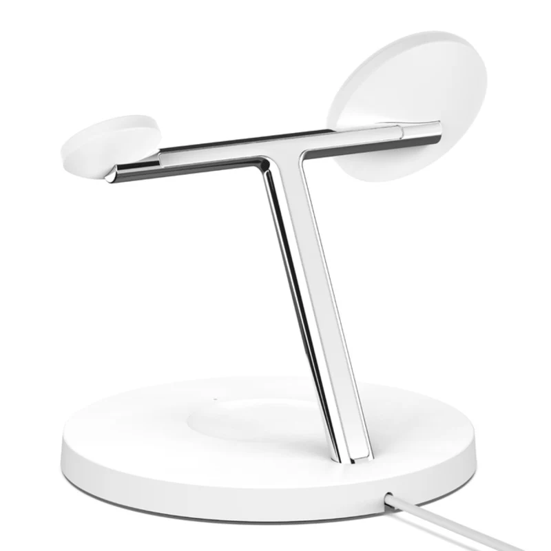 Belkin BoostCharge Pro 3-in-1 Wireless Charger w/ MagSafe Charging 15W - White - Image 7
