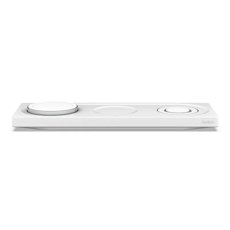 Belkin BoostCharge Pro 3-in-1 Wireless Charging Pad w/ MagSafe Charging 15W - White - Image 3