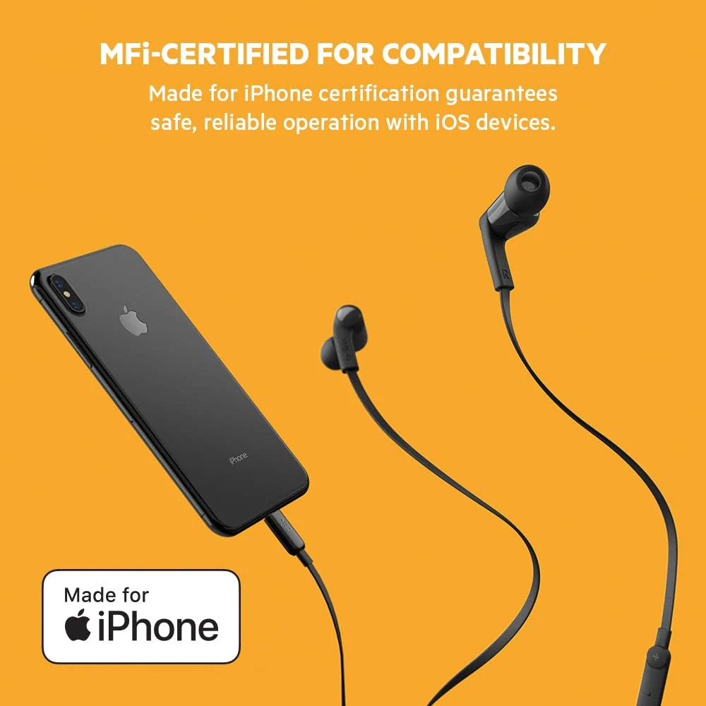 Belkin Rockstar Headphones with Lightning Connector - Black - Image 4