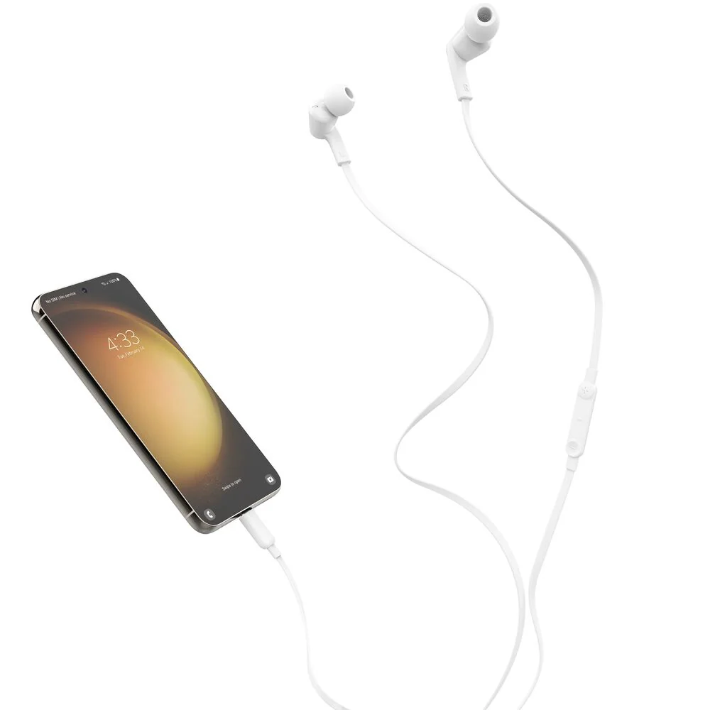 Belkin Soundform Wired Earbuds USB-C Connector - White - Image 2