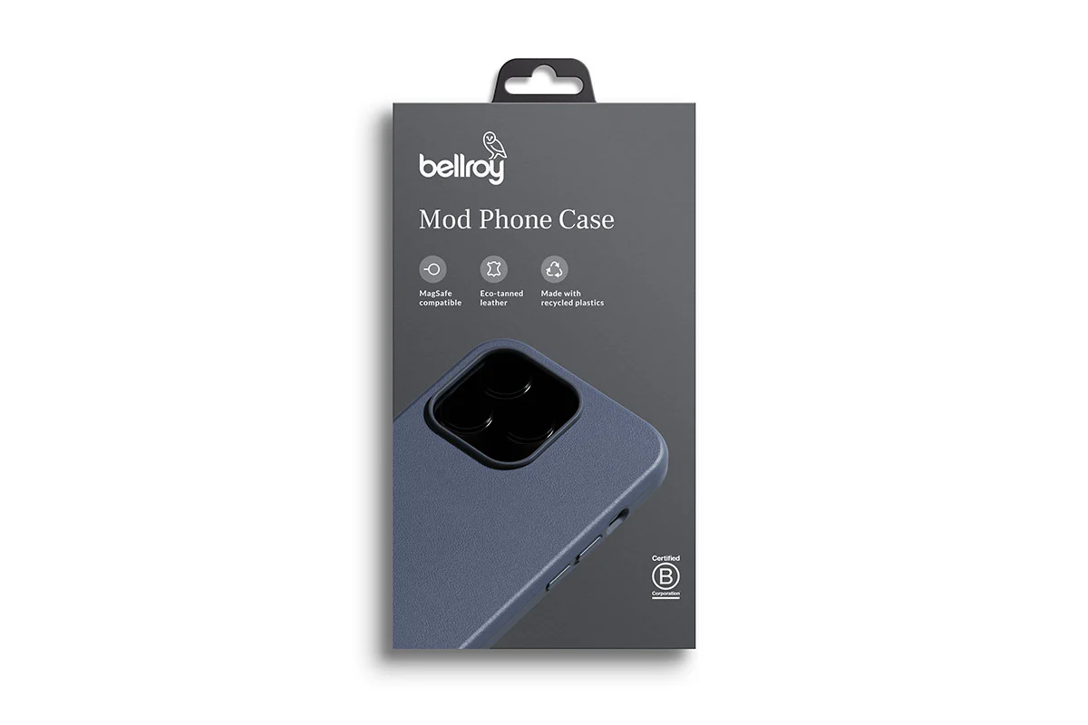 Bellroy Slim Mod Leather & MagSafe Case iPhone 14 Plus - Bluestone - Image 5