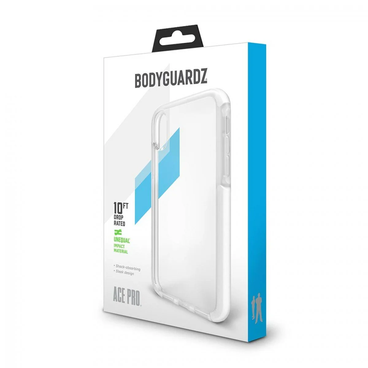 BodyGuardz Ace Pro x Unequal Technology Clear Slim Protective Case For iPhone XR - Clear White - Image 2