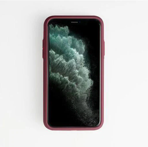 BodyGuardz Paradigm S Mirrored Back Case iPhone 11 Maroon - BONUS Screen Protector - Image 2