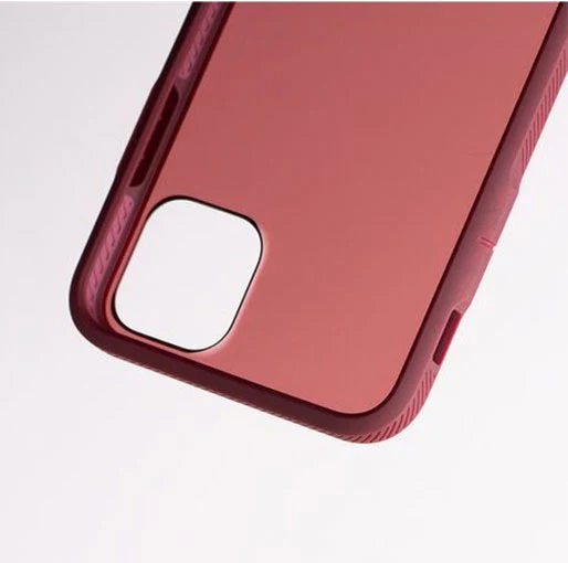 BodyGuardz Paradigm S Mirrored Back Case iPhone 11 Maroon - BONUS Screen Protector - Image 3