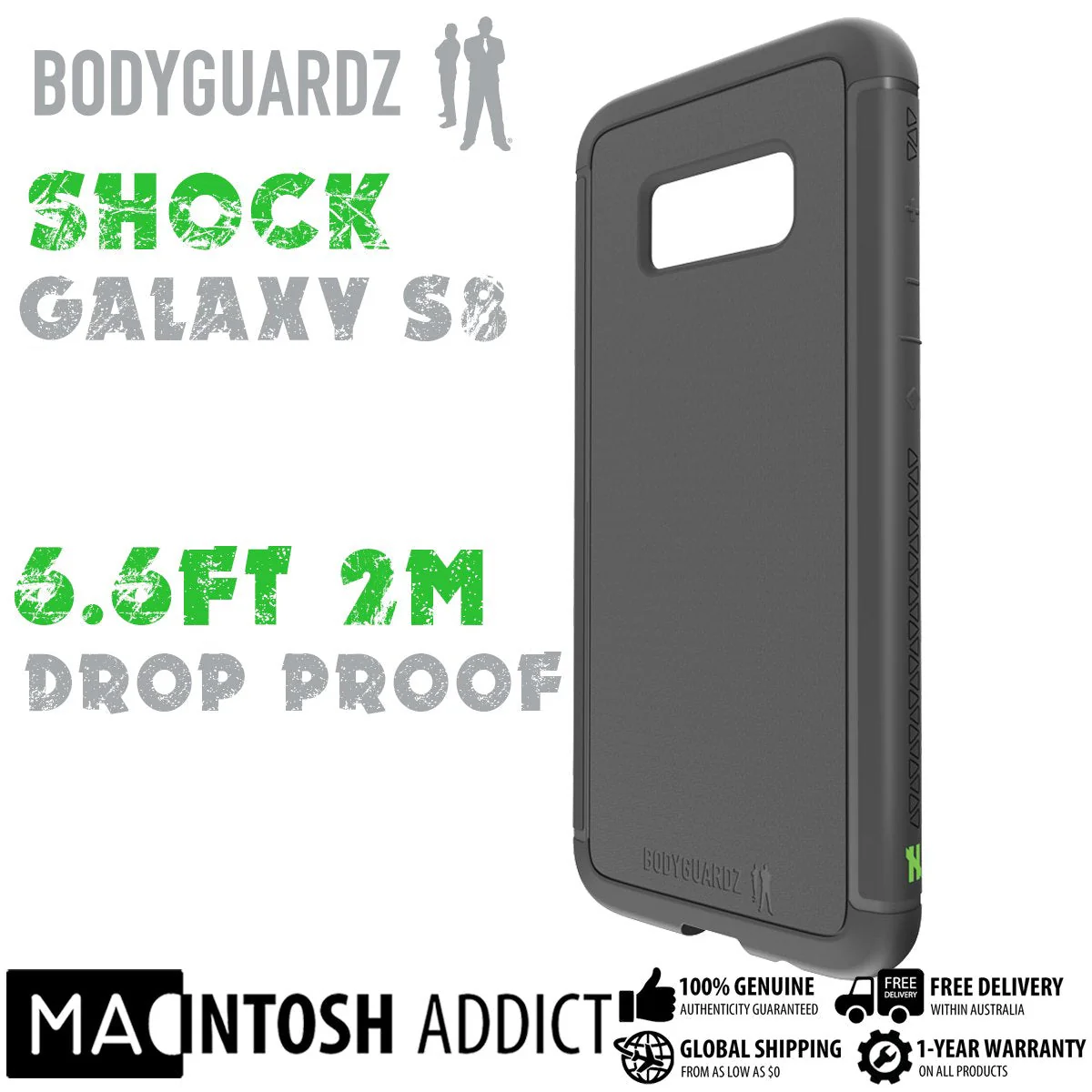 BodyGuardz Shock Case with Unequal Technology for Samsung Galaxy S8 - Image 5