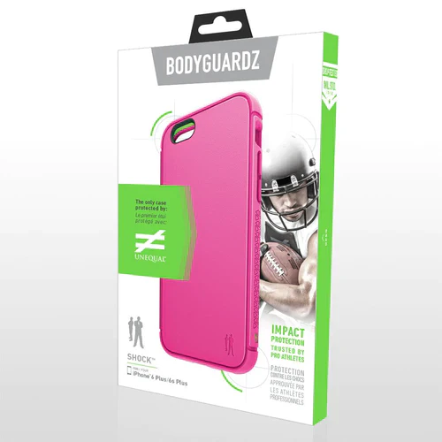 BodyGuardz Shock Case with Unequal Technology for iPhone 6+ / 6s+ - Pink - Image 2