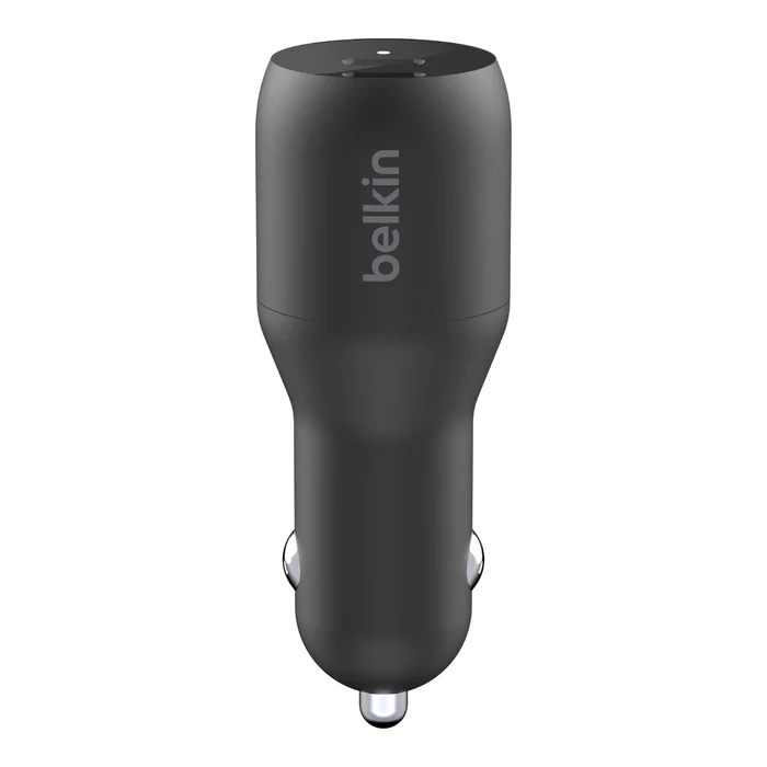 BoostCharge Dual USB-C Car Charger 36W - Black - Image 4