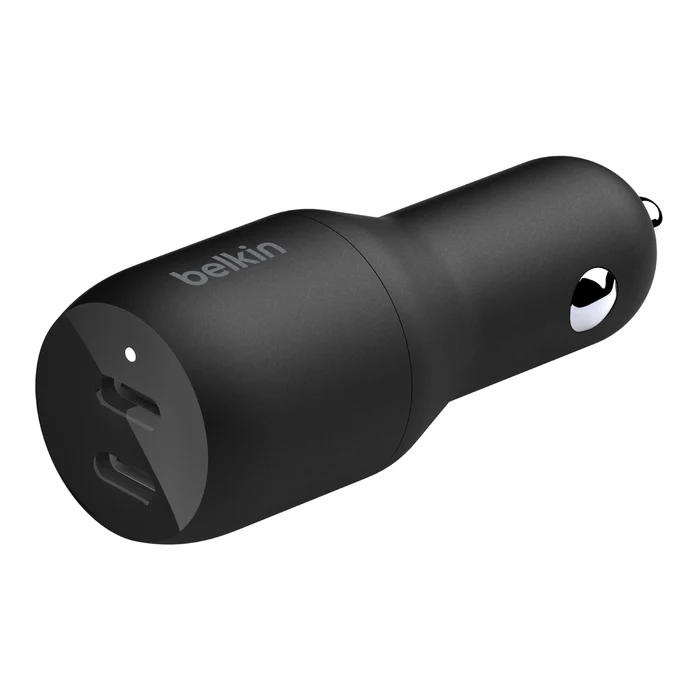 BoostCharge Dual USB-C Car Charger 36W - Black - Image 5